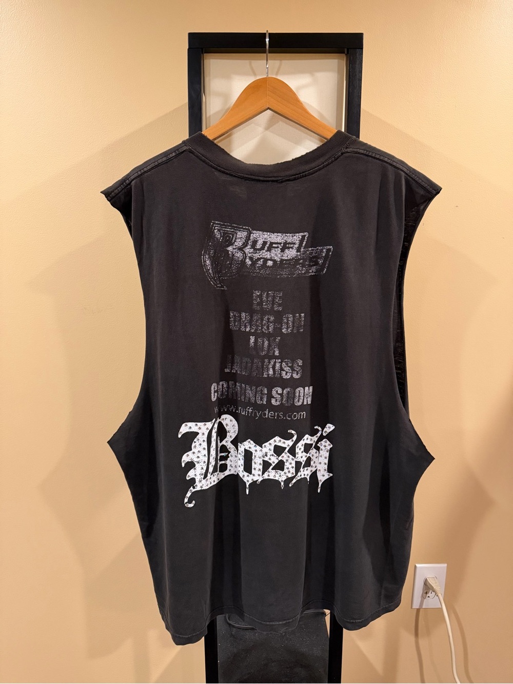 Bossi Rhinestone Embellished Vintage Styles P Ruff Ryders Rap Tee - Picture 7 of 16